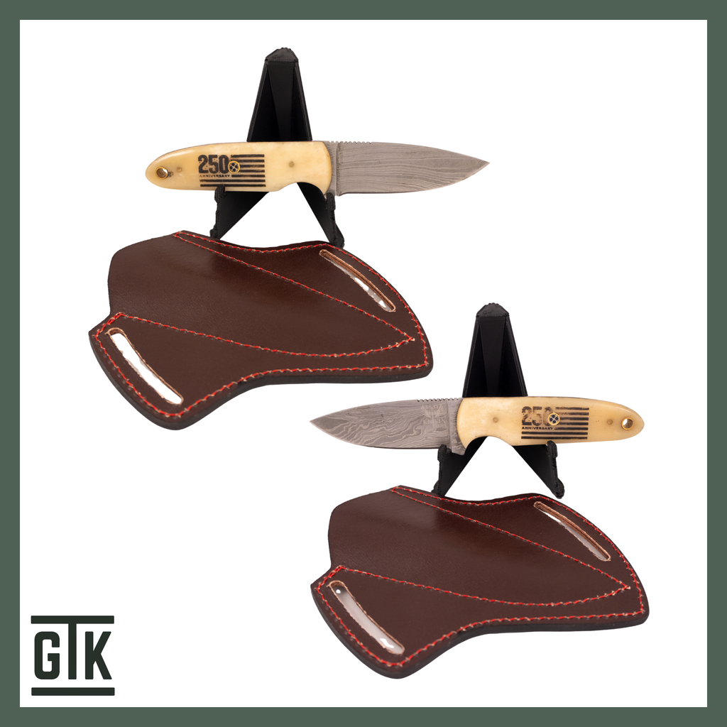 White Sands 250 – Commemorative Patriotic Damascus Knife