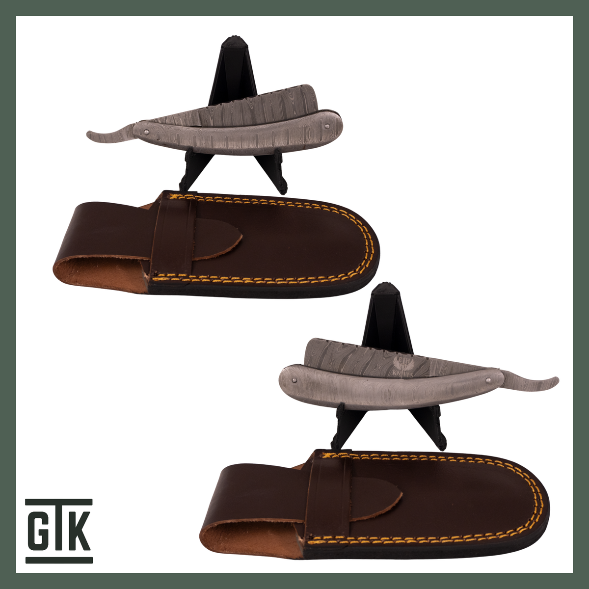 The Black Canyon – Full Damascus Folding Barber Razor