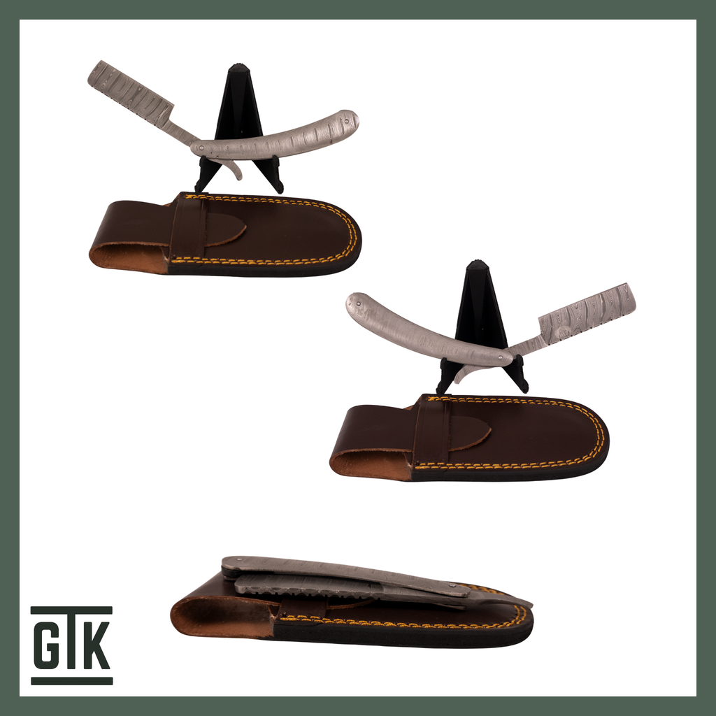 The Black Canyon – Full Damascus Folding Barber Razor