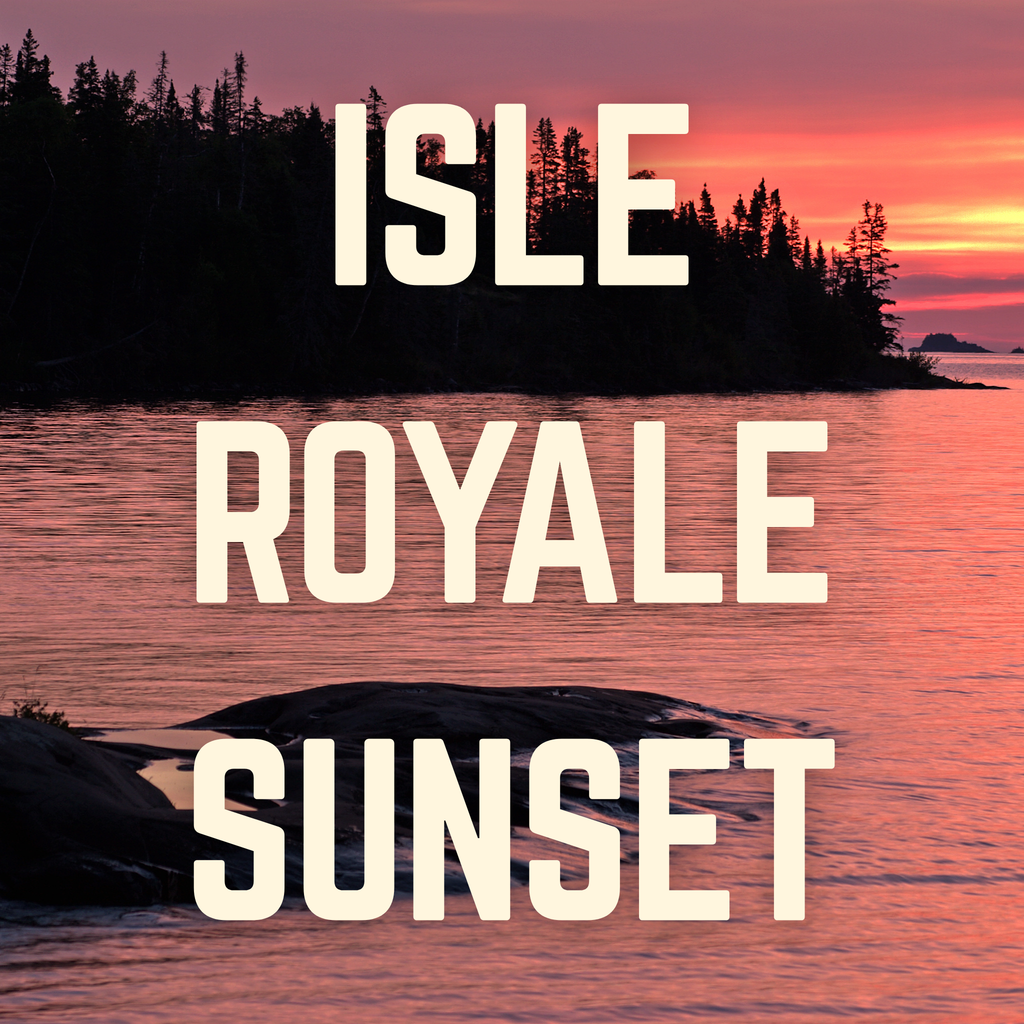 Isle Royale Sunset Full-Tang Wood and Resin Knife